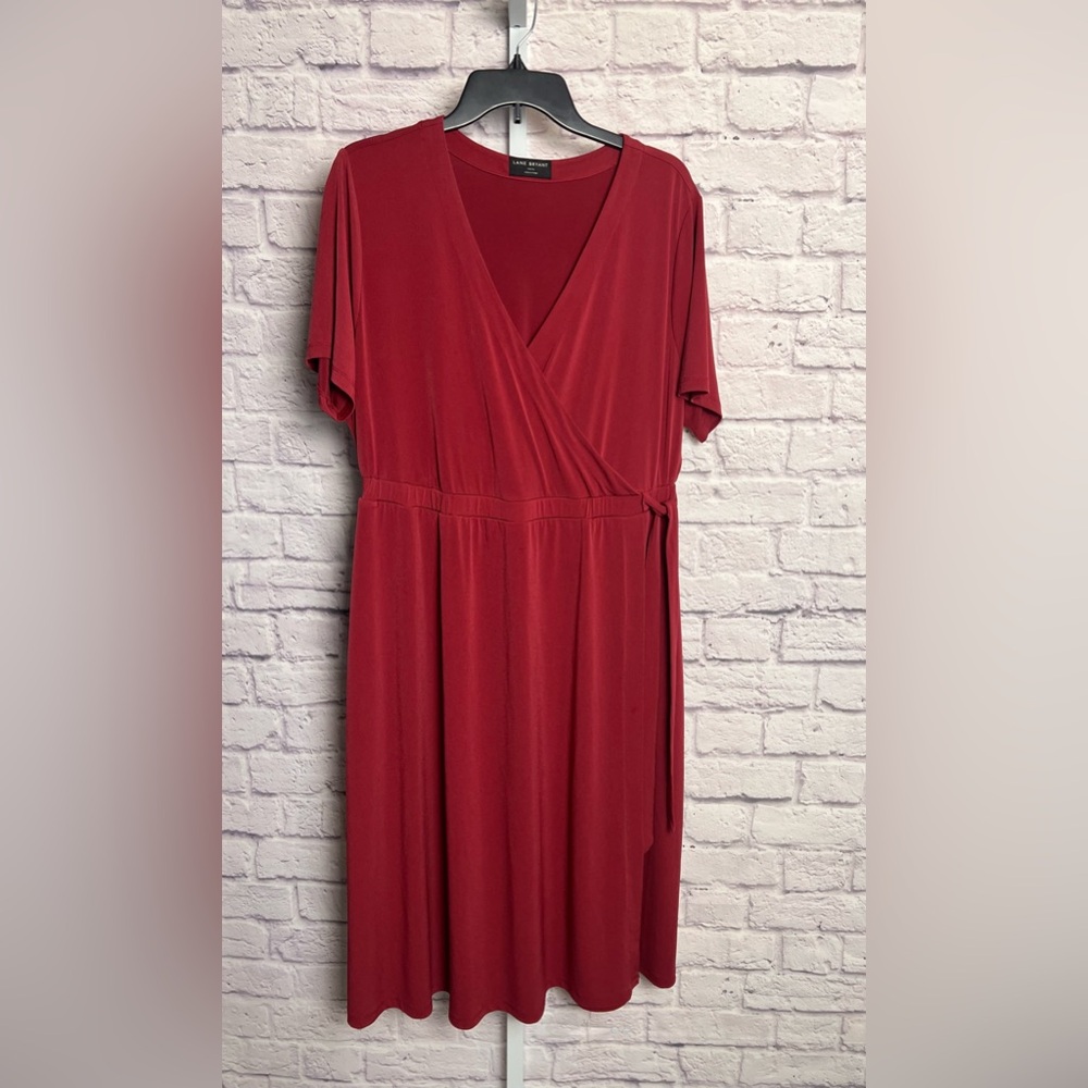 Lane Bryant Faux Wrap Dress with Pockets size 14/16